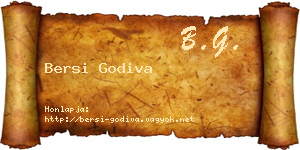 Bersi Godiva névjegykártya